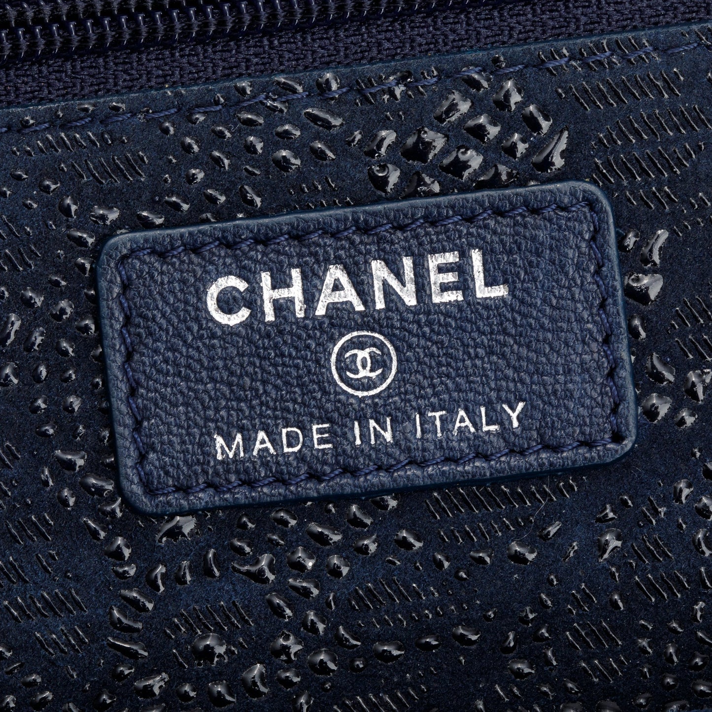 Chanel Black Lace Goatskin Classic Wallet on Chain