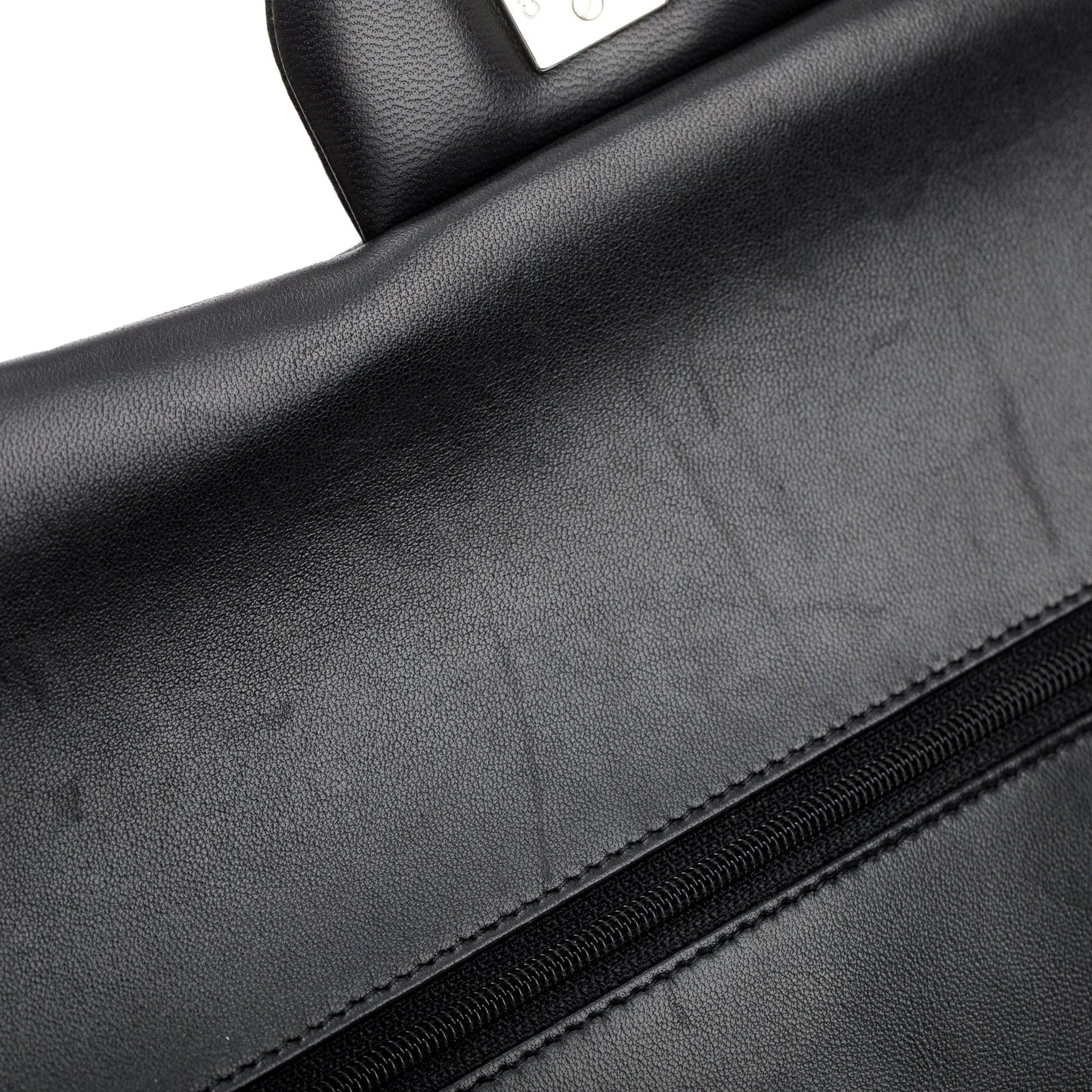 Chanel Black Lambskin Classic Jumbo Double Flap Bag