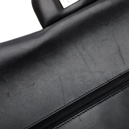 Chanel Black Lambskin Classic Jumbo Double Flap Bag