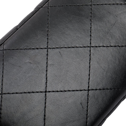 Chanel Black Lambskin Classic Jumbo Double Flap Bag