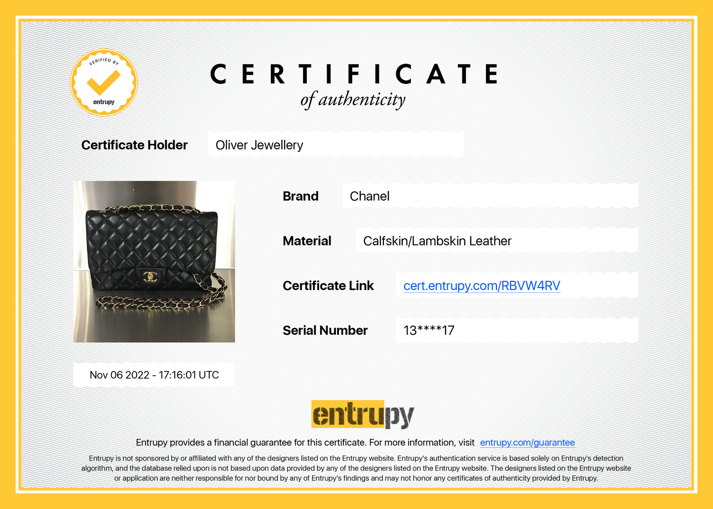 Chanel Black Lambskin Classic Jumbo Single Flap Bag
