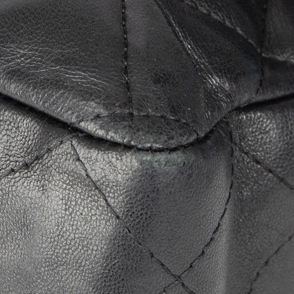 Chanel Black Lambskin Classic Jumbo Single Flap Bag