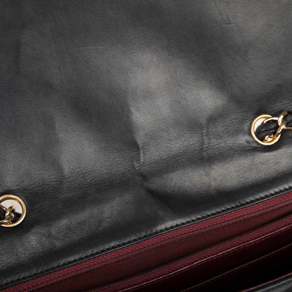 Chanel Black Lambskin Classic Jumbo Single Flap Bag