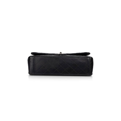 Chanel Black Lambskin Classic Maxi Double Flap Bag