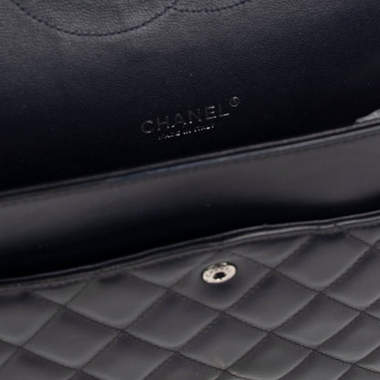 Chanel Black Lambskin Classic Maxi Double Flap Bag