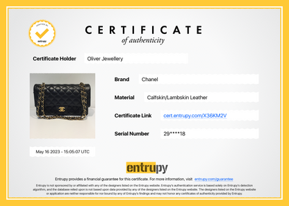 Chanel Black Lambskin Classic Medium Double Flap Bag