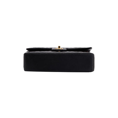 Chanel Black Lambskin Classic Medium Double Flap Bag