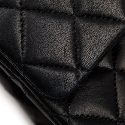 Chanel Black Lambskin Classic Small Double Flap Bag