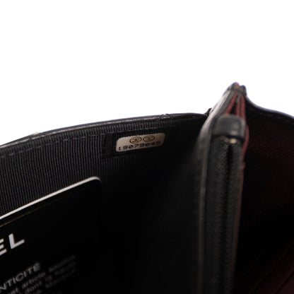 Chanel Black Lambskin Classic Wallet on Chain