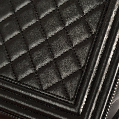 Chanel Black Lambskin Large Boy Bag