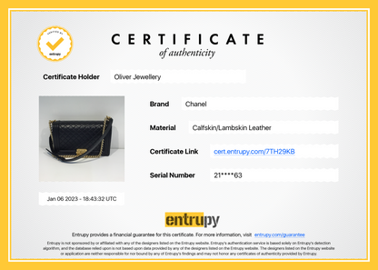 Chanel Black Lambskin Large Boy Bag