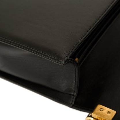 Chanel Black Lambskin Large Boy Bag