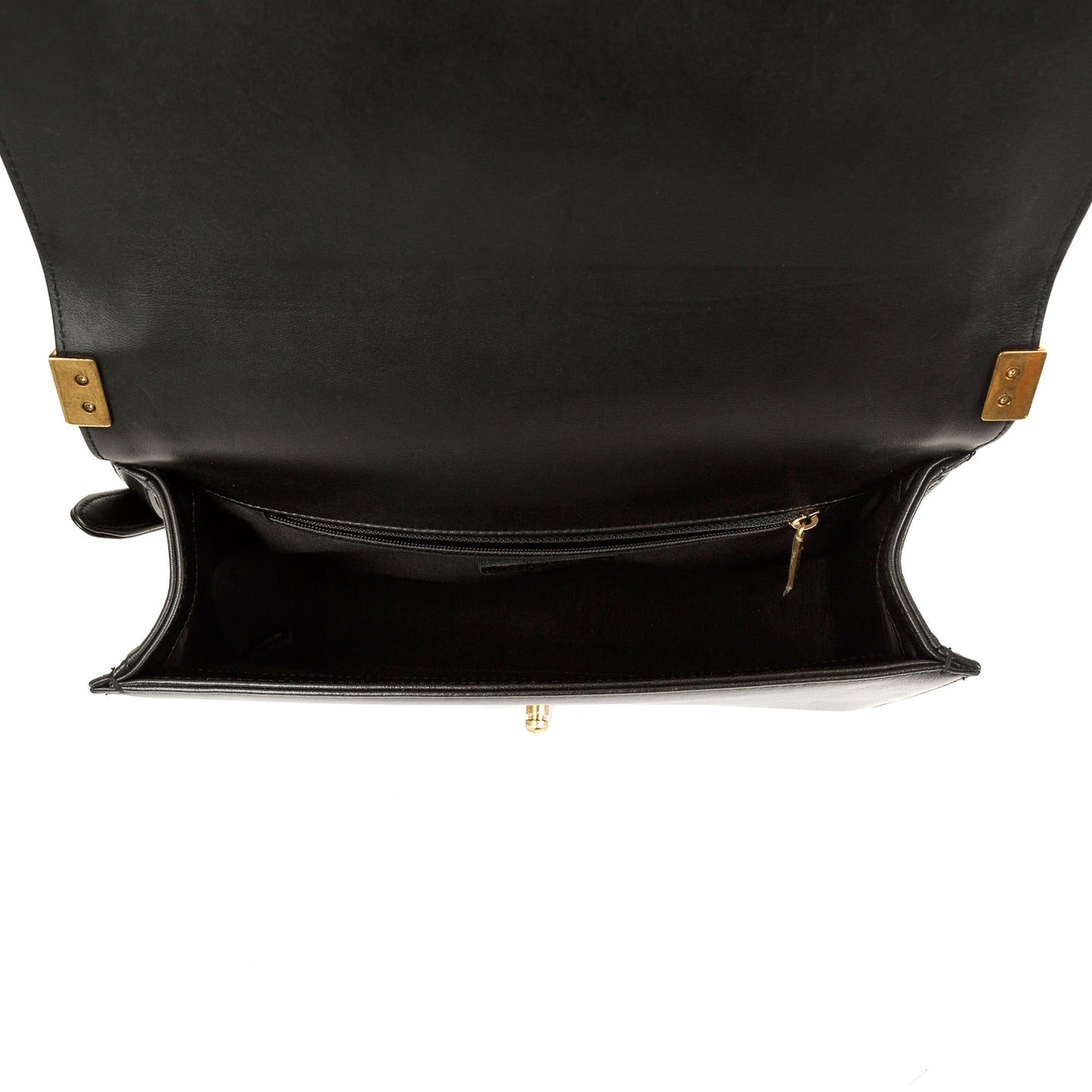 Chanel Black Lambskin Large Boy Bag