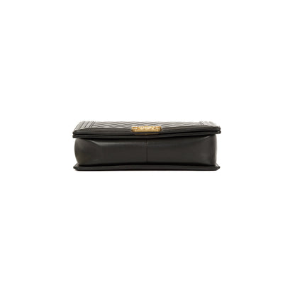 Chanel Black Lambskin Large Boy Bag