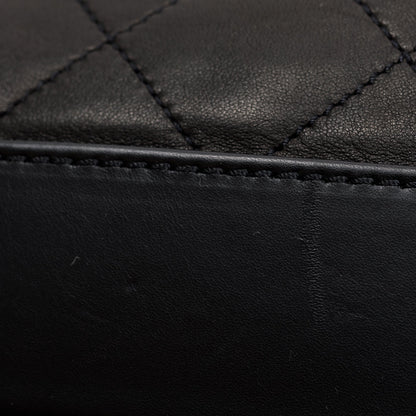 Chanel Black Lambskin Leather CC Soft Charm Tote
