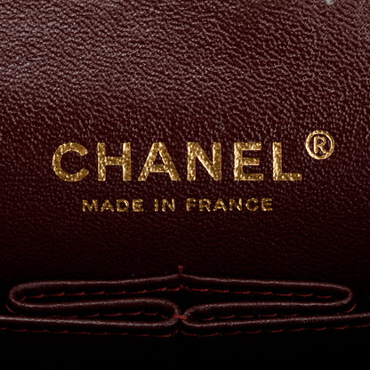 Chanel Black Lambskin Leather Classic Medium Double Flap Bag