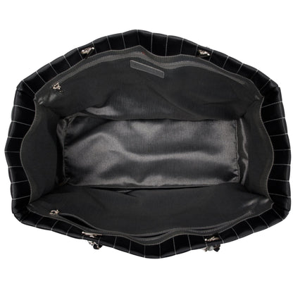 Chanel Black Lambskin Mademoiselle Ligne Tote
