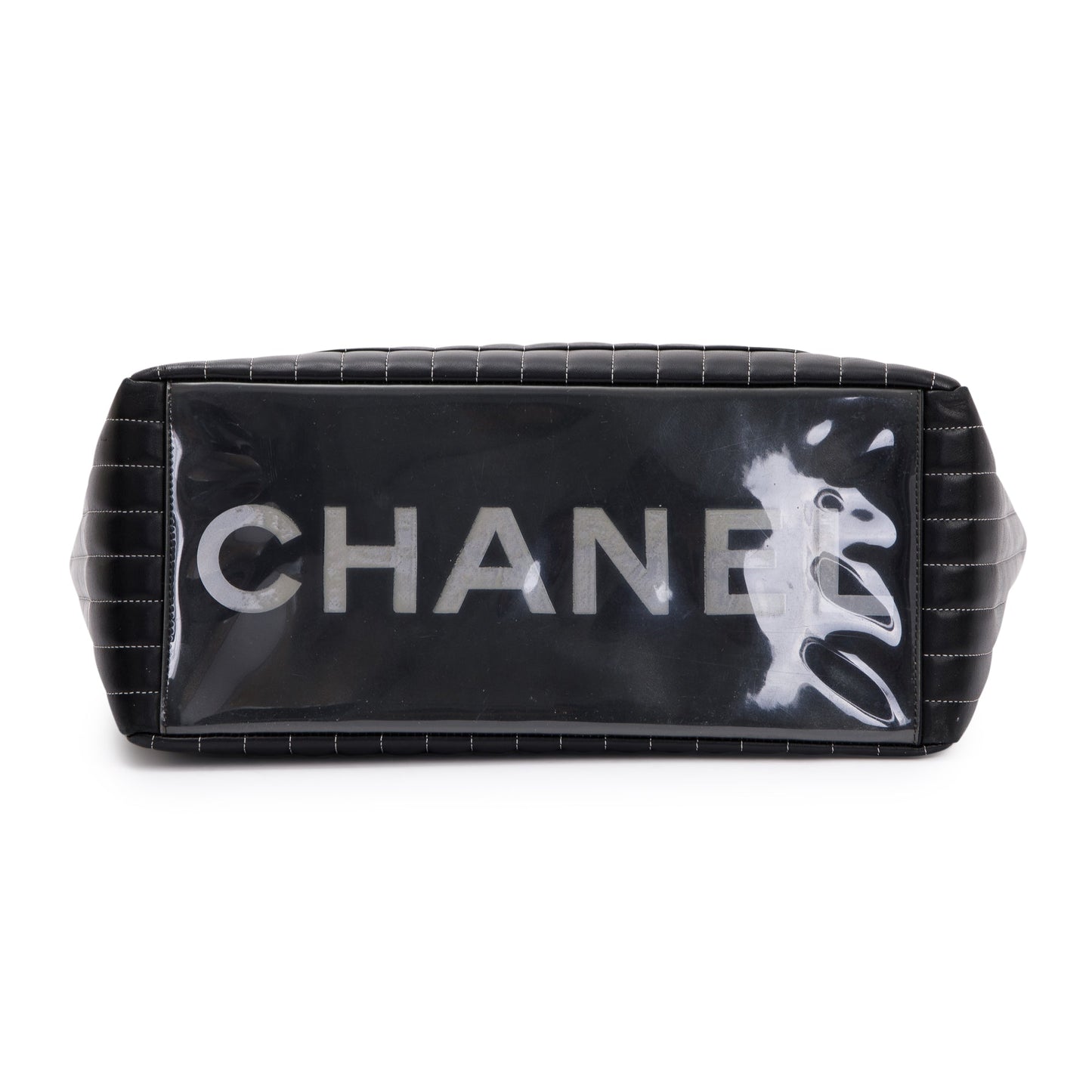 Chanel Black Lambskin Mademoiselle Ligne Tote