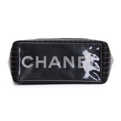 Chanel Black Lambskin Mademoiselle Ligne Tote