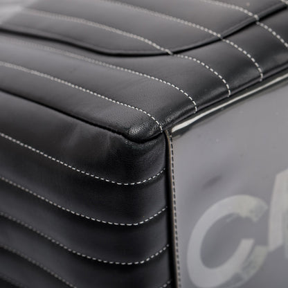 Chanel Black Lambskin Mademoiselle Ligne Tote