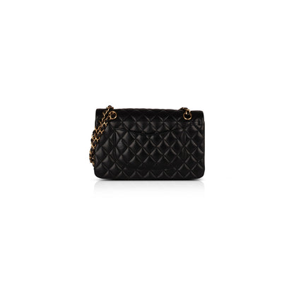 Chanel Black Lambskin Medium Classic Double Flap Bag