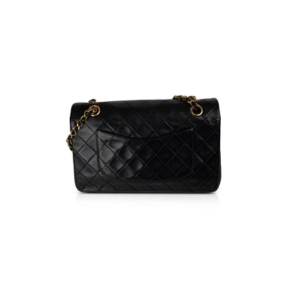 Chanel Black Lambskin Medium Classic Double Flap Bag