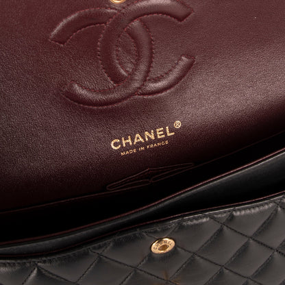 Chanel Black Lambskin Medium Classic Double Flap Bag