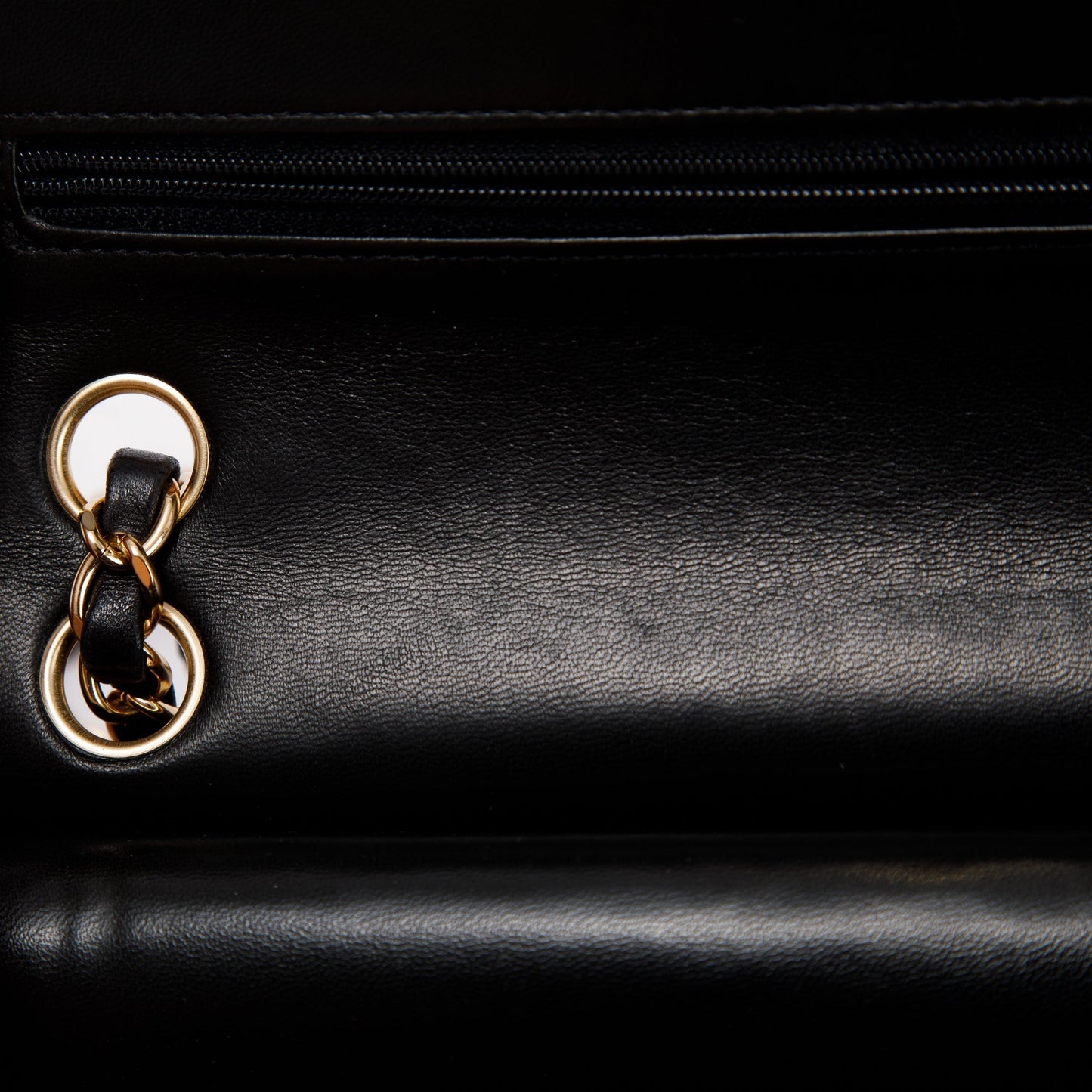 Chanel Black Lambskin Small Classic Double Flap Bag