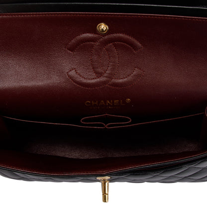 Chanel Black Lambskin Small Classic Double Flap Bag