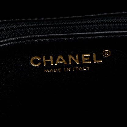 Chanel Black Lambskin Trendy CC Small Top Handle Flap Bag