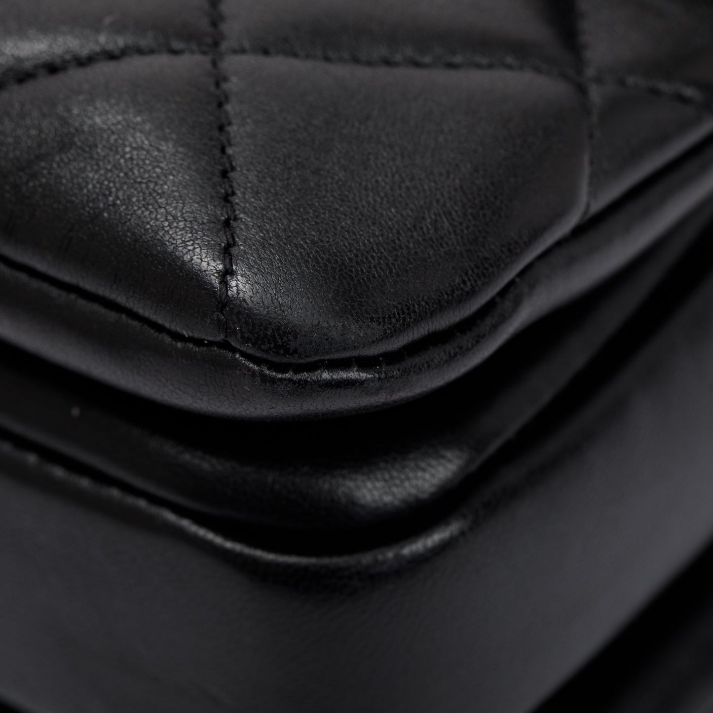 Chanel Black Lambskin Trendy CC Small Top Handle Flap Bag