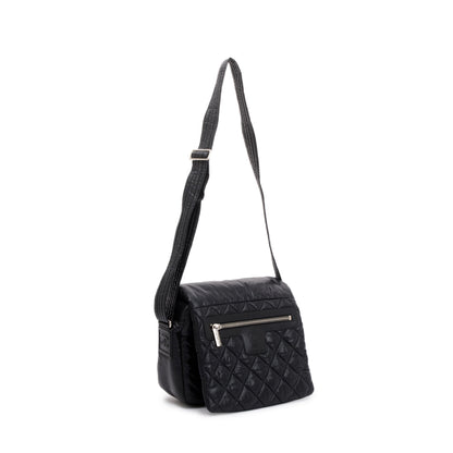 Chanel Black Nylon Quilted Medium Coco Cocoon Messenger Bag