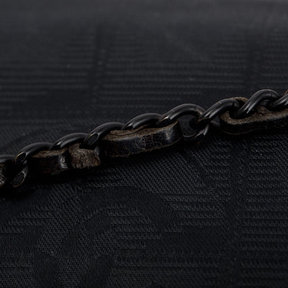 Chanel Black Nylon Travel Ligne Wallet on Chain
