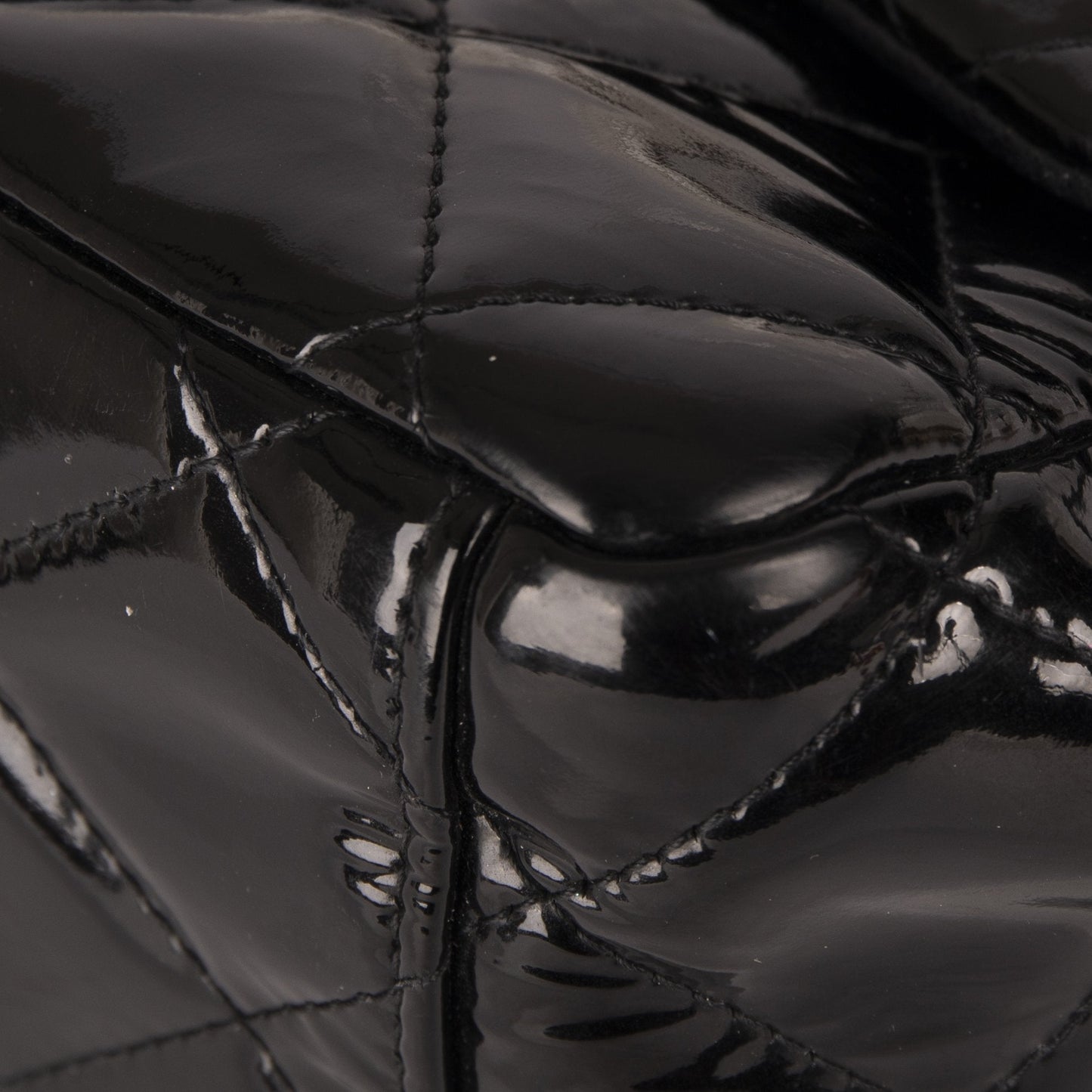 Chanel Black Patent Classic Maxi Double Flap Bag