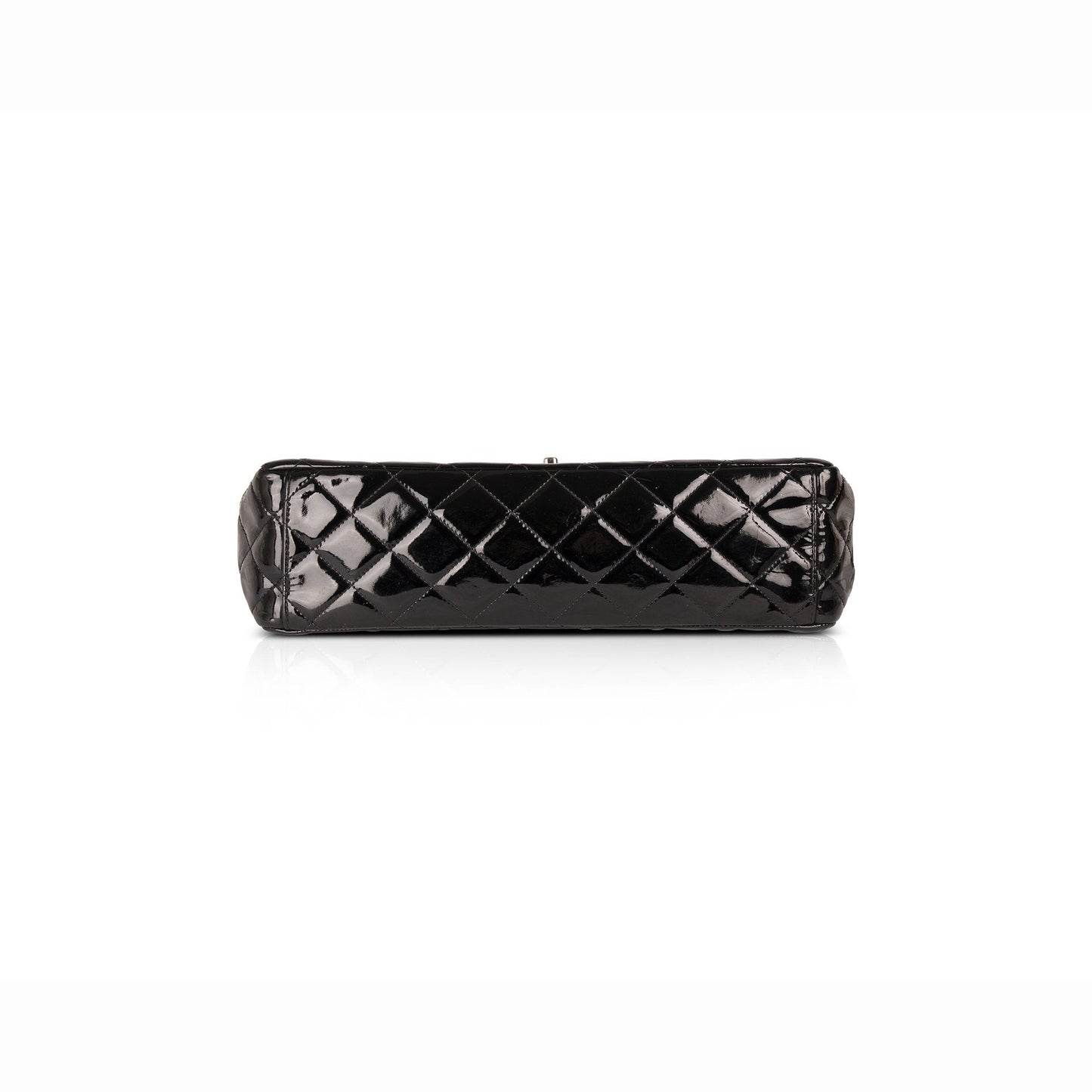 Chanel Black Patent Classic Maxi Double Flap Bag
