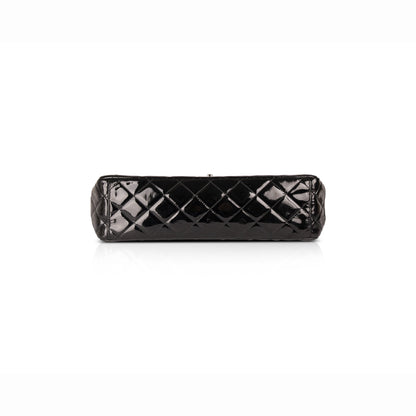 Chanel Black Patent Classic Maxi Double Flap Bag