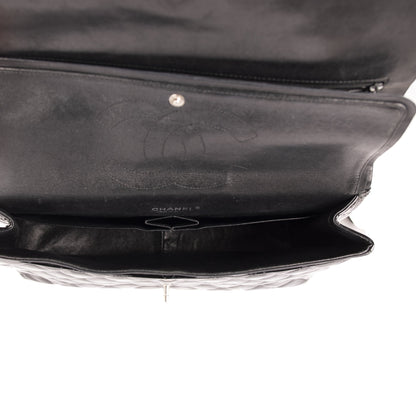 Chanel Black Patent Classic Maxi Double Flap Bag