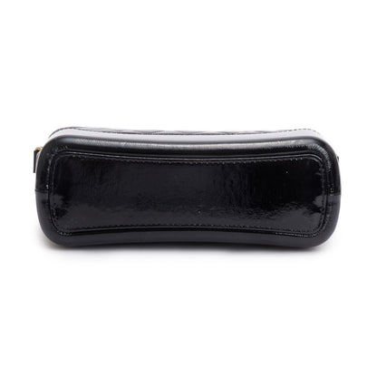 Chanel Black Patent Goatskin Leather Medium Gabrielle Hobo