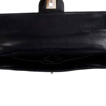 Chanel Black Patent Leather Chocolate Bar E/W Flap  Bag