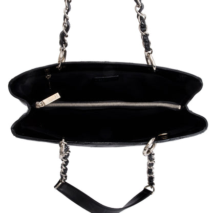 Chanel Black Patent Leather Grand Shopping Tote (GST)