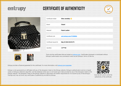 Chanel Black Patent Leather Mademoiselle Kelly Flap Bag