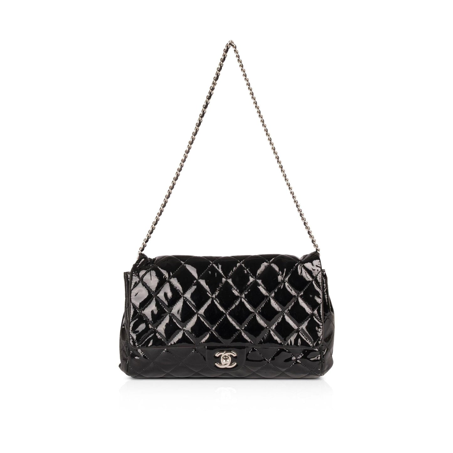 Chanel Black Patent Leather New Clutch