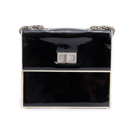 Chanel Black Patent Leather Reissue Square Flap Bag