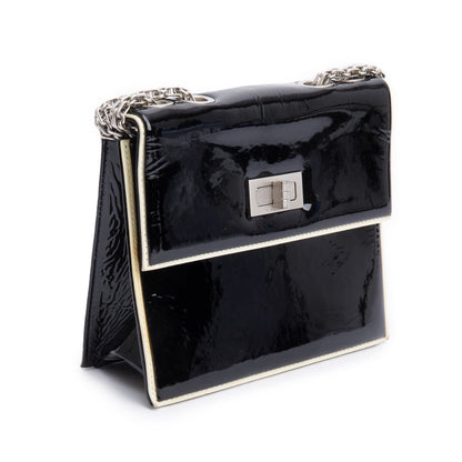 Chanel Black Patent Leather Reissue Square Flap Bag