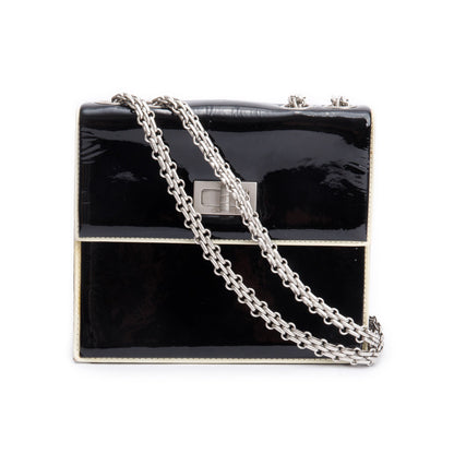 Chanel Black Patent Leather Reissue Square Flap Bag