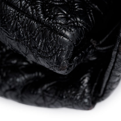 Chanel Black Patent Leather Rock In Moscow Flap Bag
