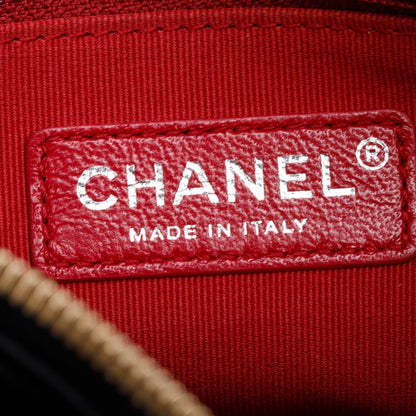 Chanel Black Quilted Aged Calfskin Leather Small Gabrielle Hobo