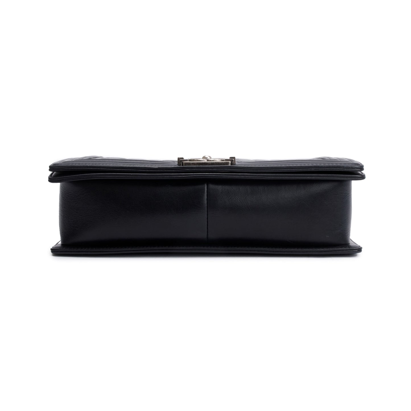 Chanel Black Quilted Aged Calfskin XL Boy Bag