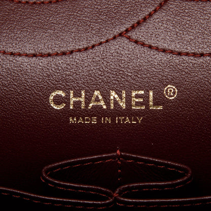 Chanel Black Quilted Calfskin Leather 2.55 Reissue 227 Double Flap Bag