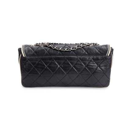 Chanel Black Quilted Calfskin Leather East/West Reissue Flap Bag